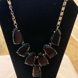 Rare large Kendra Scott black necklace